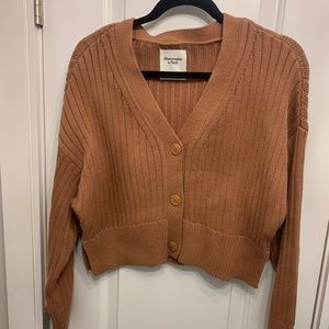 Abercrombie cropped oversize sweater